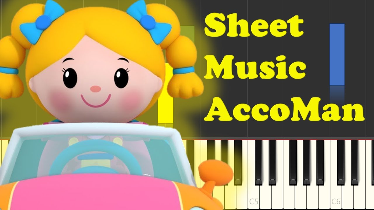 🎼 Mother Goose Club – Driving in My Car | Piano Sheet Music 🚗🎶