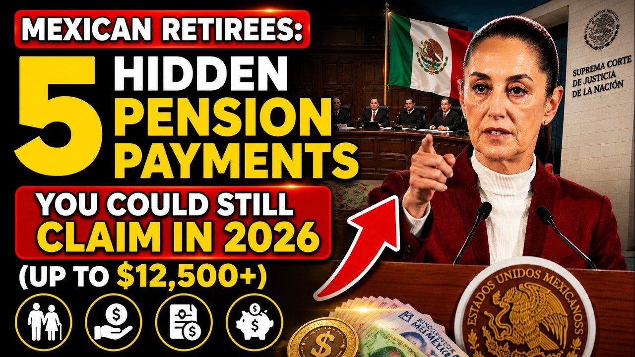 MEXICAN RETIREES: 5 Hidden Pension Payments You Could Still Claim in 2026 (Up to $12,500+)