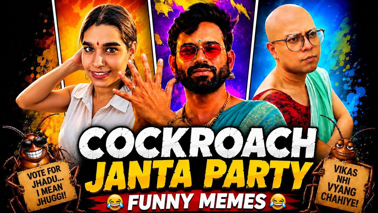 Cockroach Janta Party Funny Memes (Part - 2) 😂😍|| Godi Media Funny Moment 😆|| Rohit Yt ||