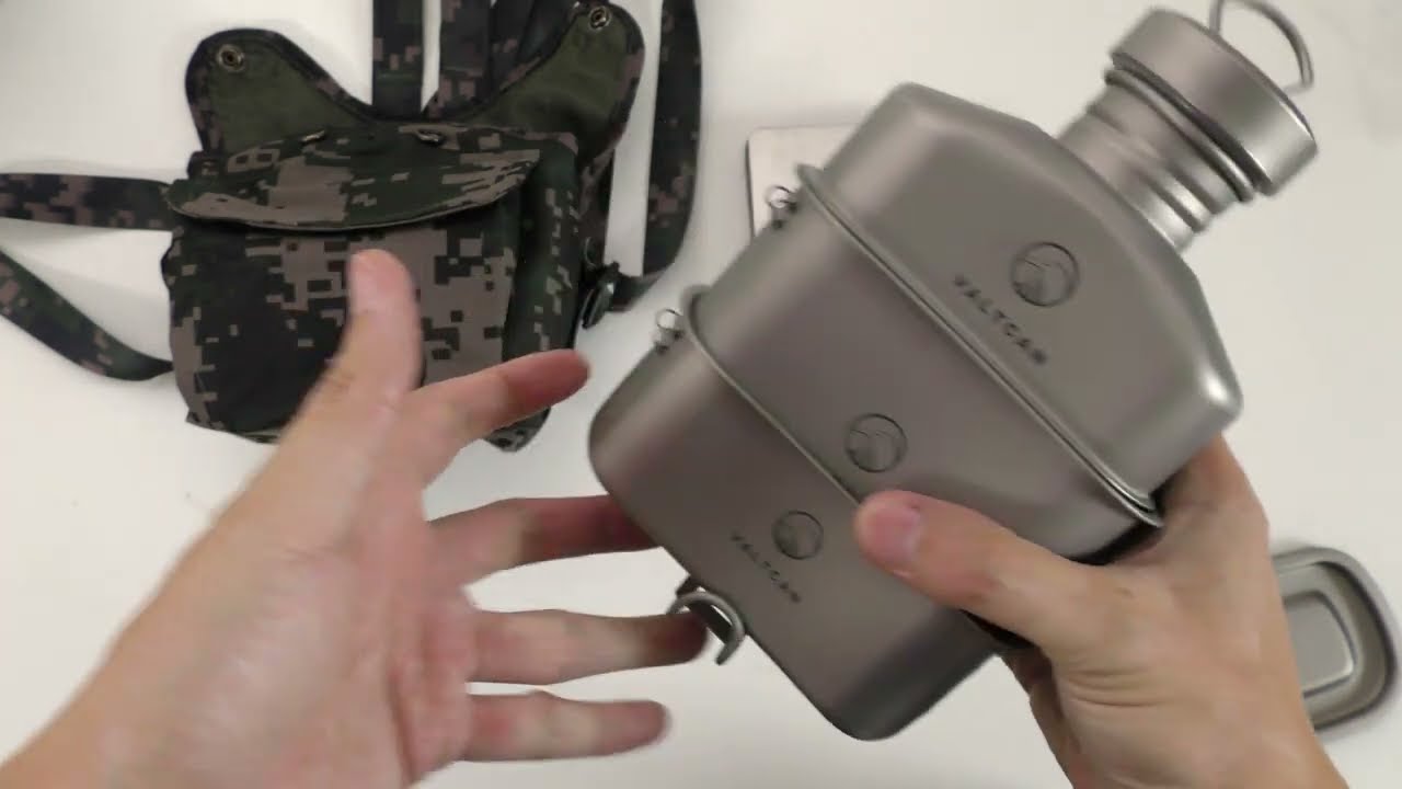 Valtcan Titanium Canteen Set Unboxing & First Look (Pure Titanium, No Coating)