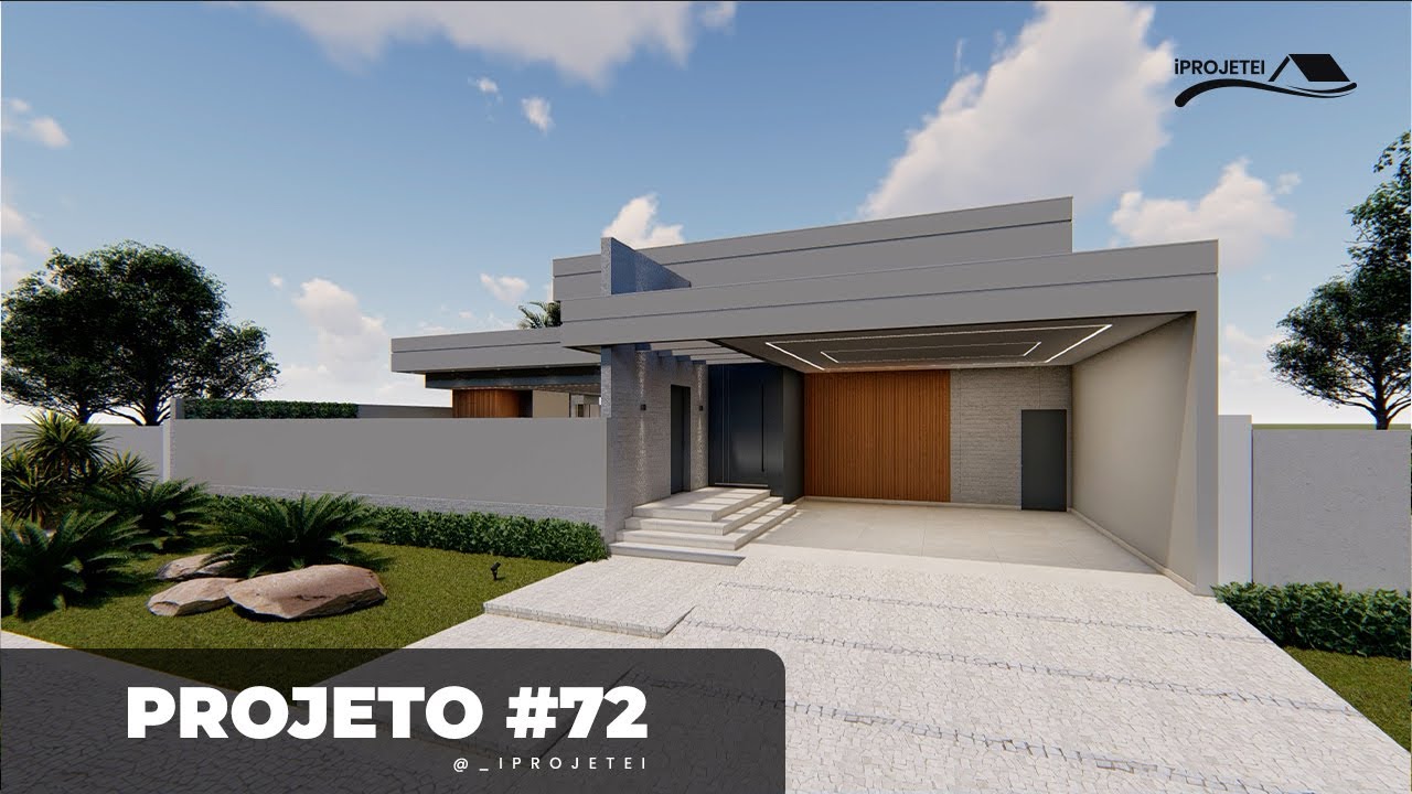 Tour pelo Interiores - Projeto 72 | Casa t&eacute;rrea alto padr&atilde;o com 03 su&iacute;tes Iprojetei