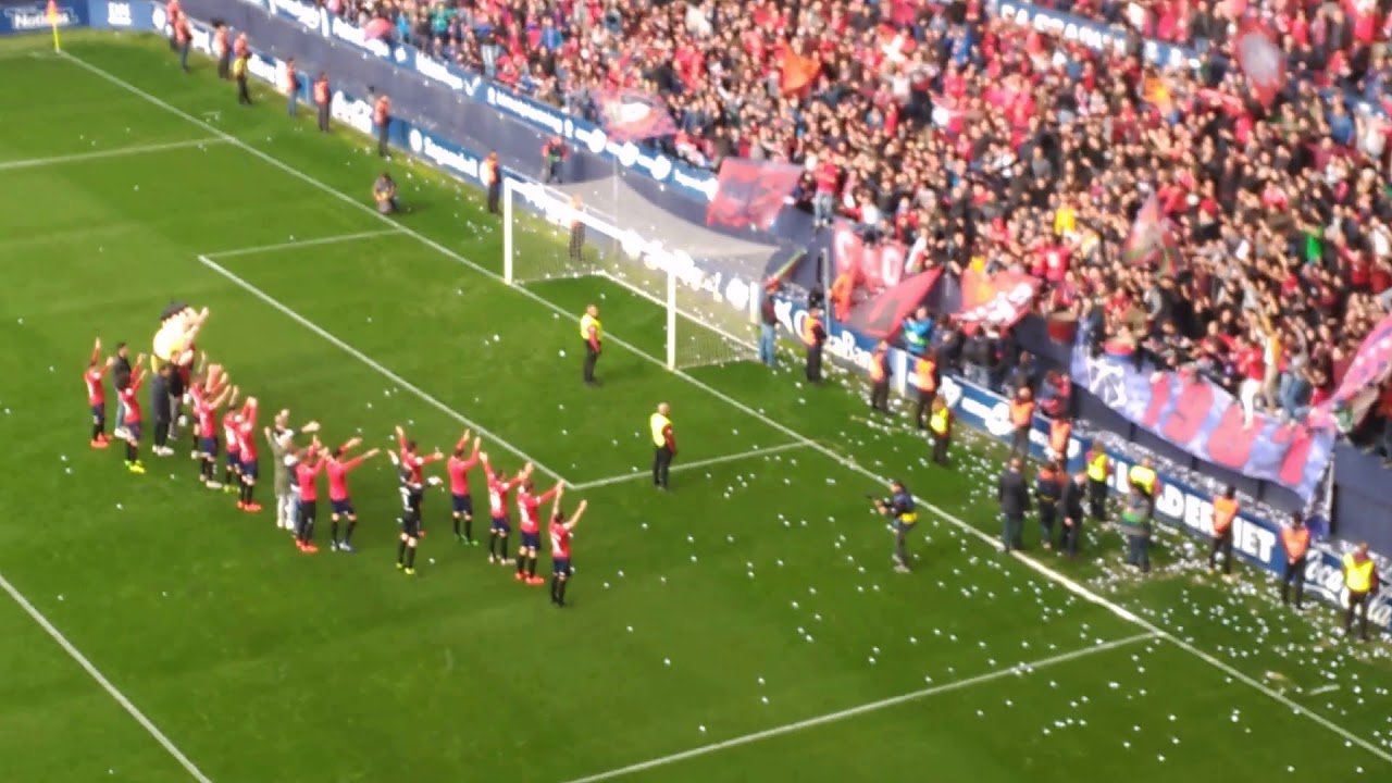 Celebración ascenso Osasuna en El Sadar 25 mayo 2019