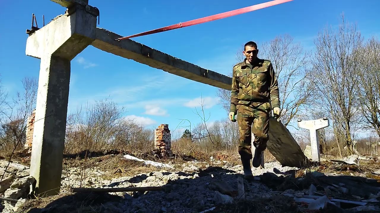 ДОБЫЧА АРМАТУРЫ  РАЗБИЛ 2 РИГЕЛЯ