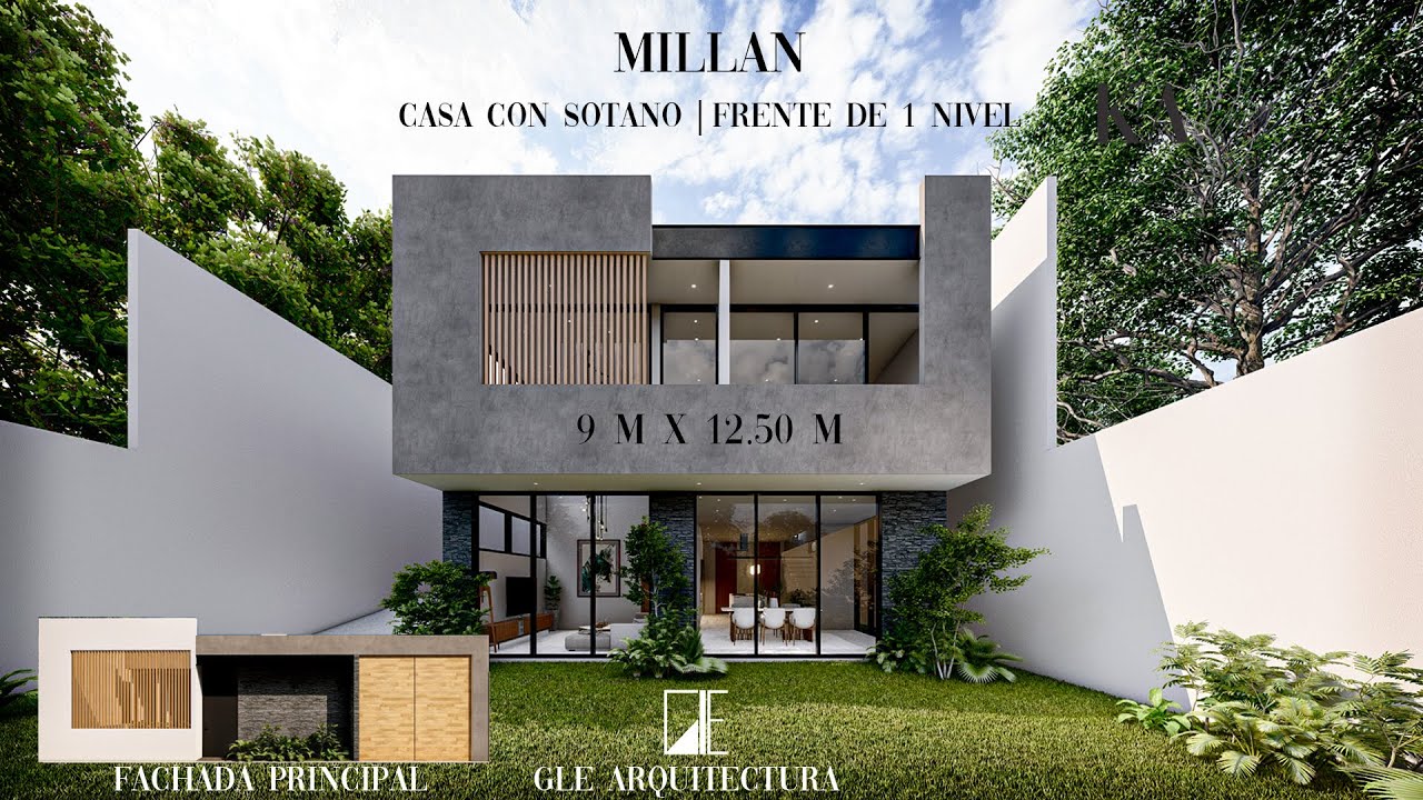 CASA CON SÓTANO que PARECE DE UN SOLO PISO | 9 X 12.50 M | 3 RECAMARAS | CASA MILLAN
