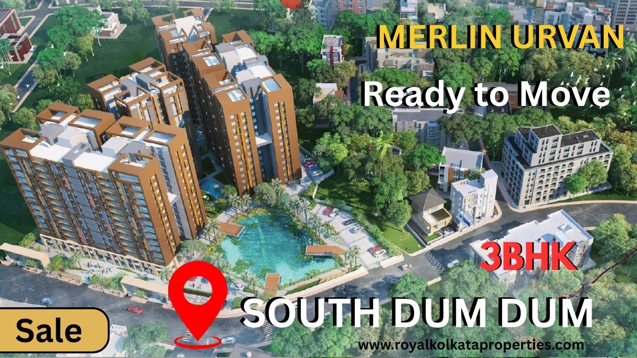 3bhk luxury living in Kolkata । 3bhk at Merlin Urvan  । Ready to Move flat in Kolkata । Furnished 