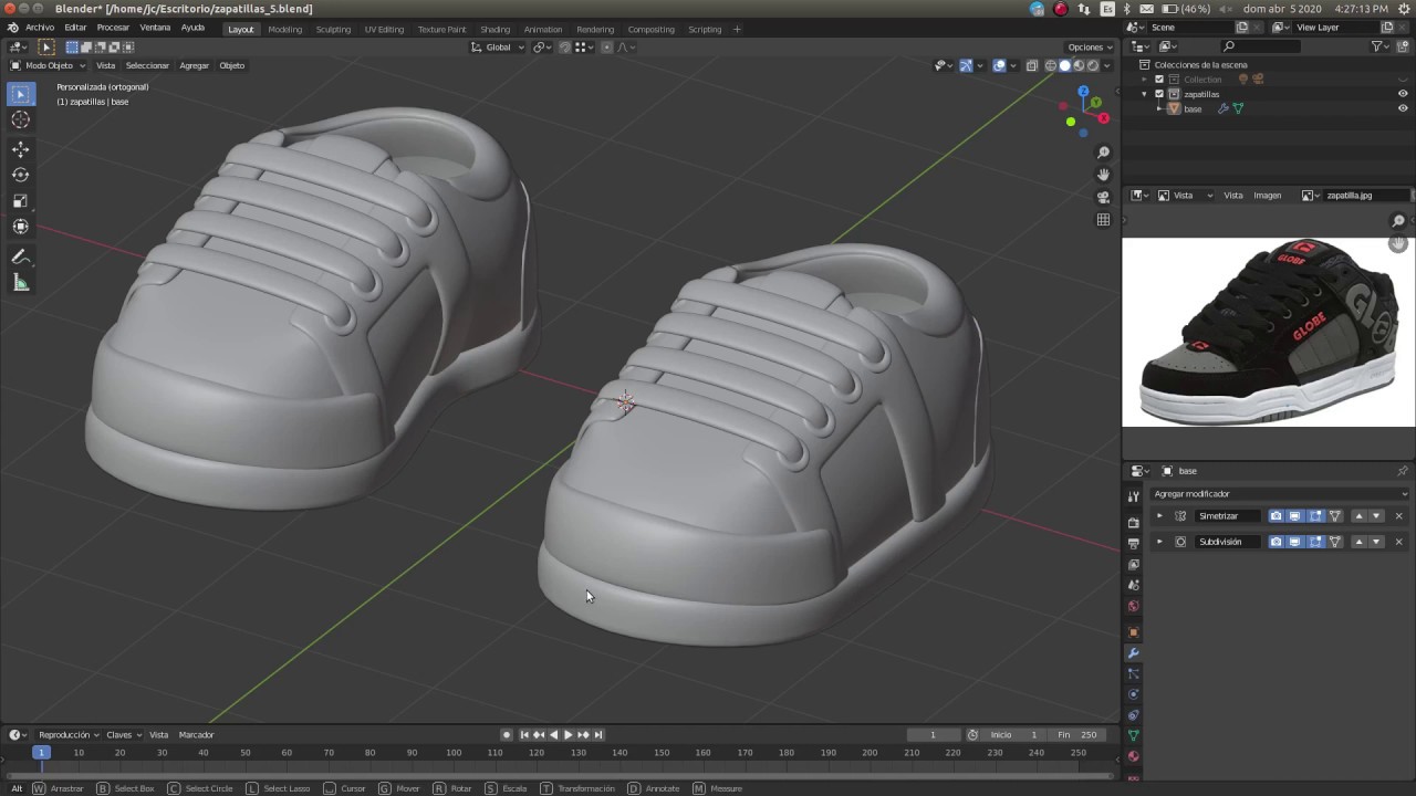 Tutorial Zapatillas 3d