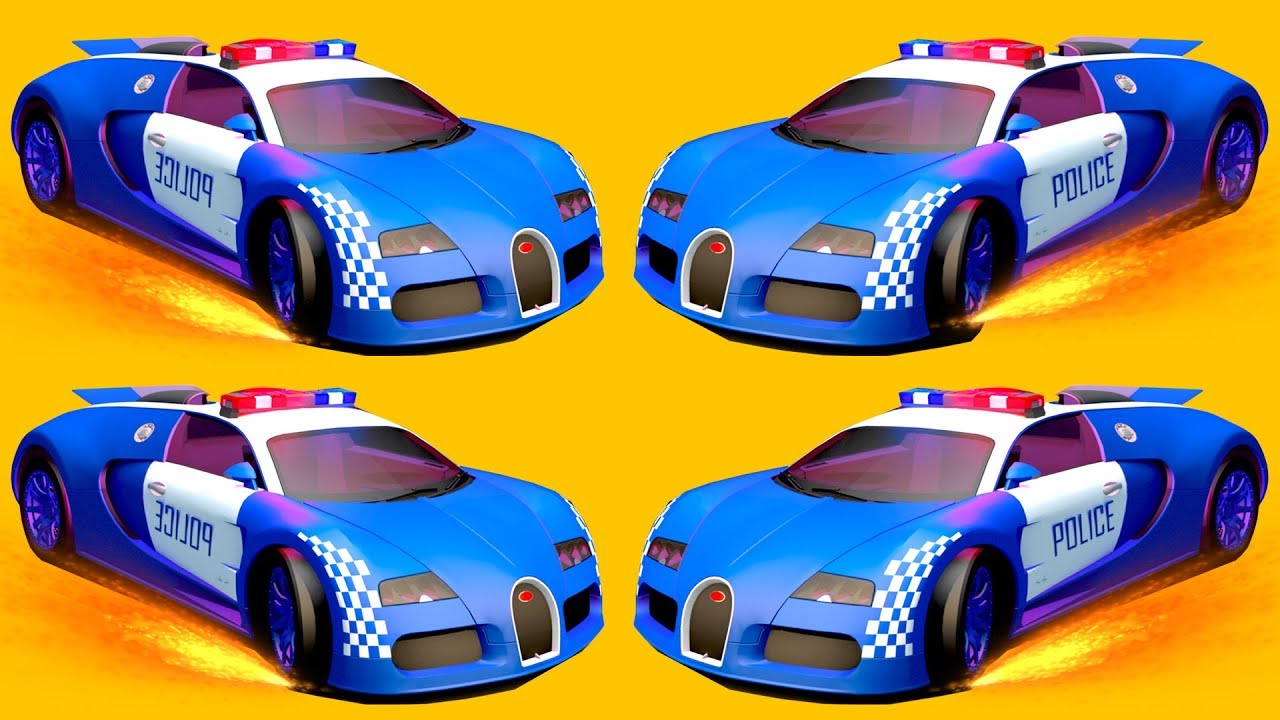 Voiture Dessin animé COMPLET 25 MIN. Voiture vs POLICE. Auto de POLICE. Voiture contre POLICE.