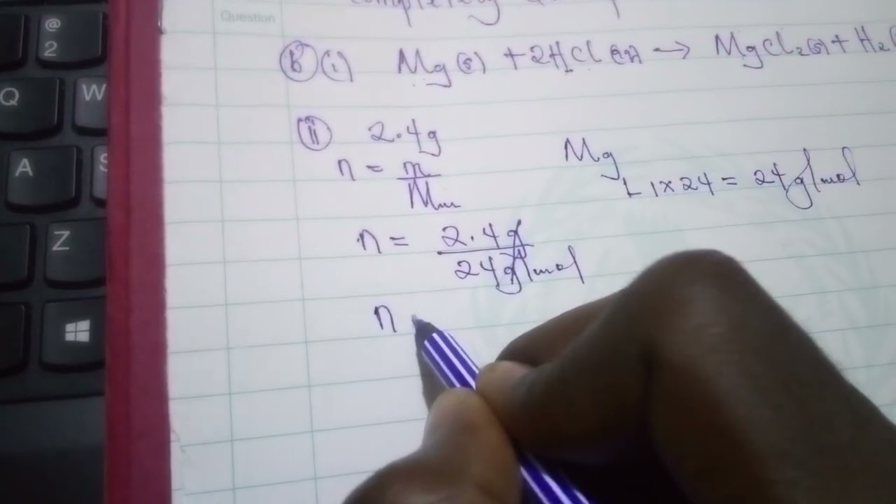 2016 SCIENCE P 2 INTERNAL MOLE CONCEPT