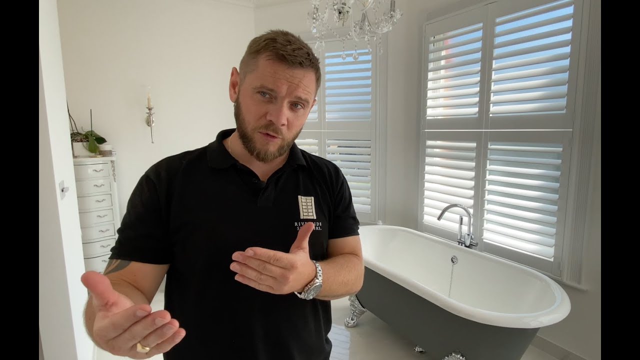 What are plantation shutters? [Installing shutters in a bathroom with Riverside Shutters London LTD]