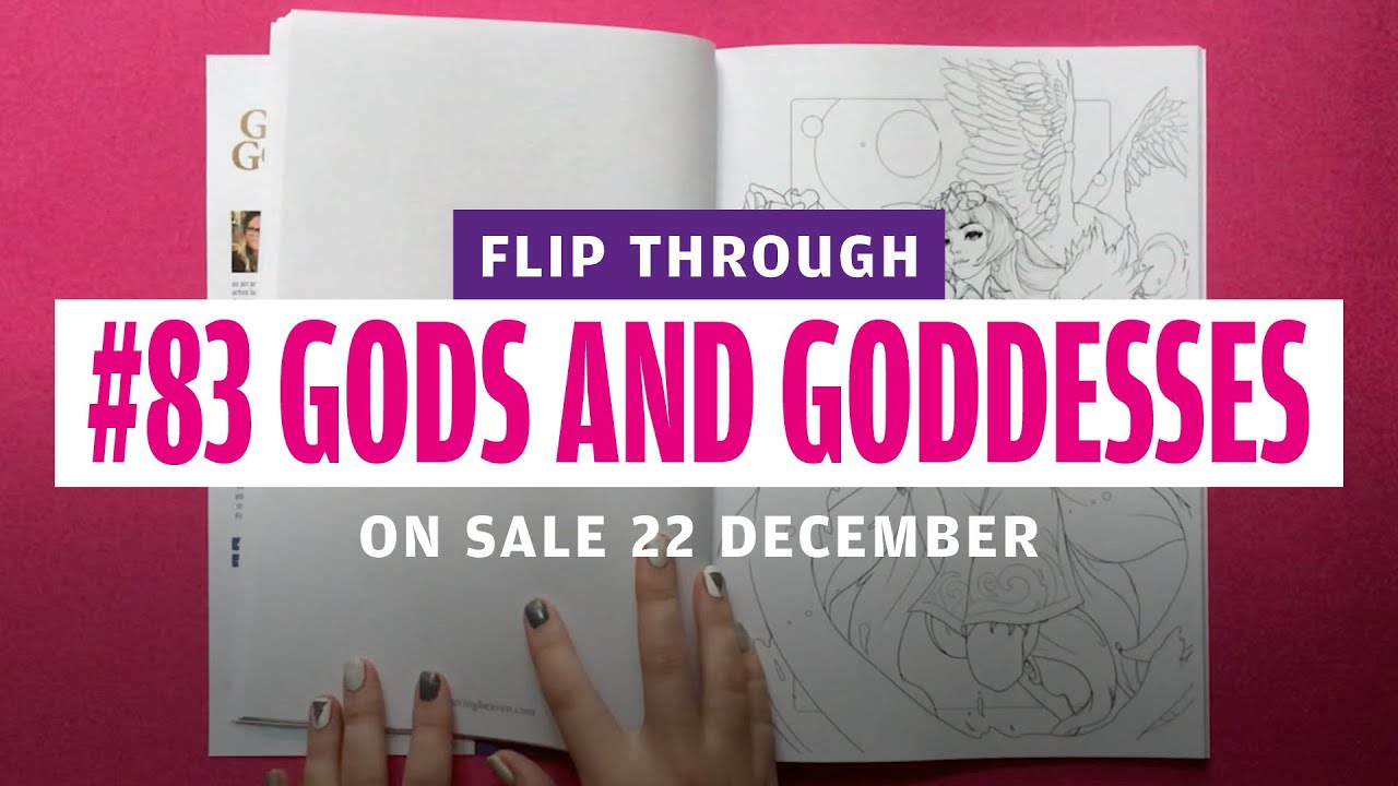 Flip Through of Colouring Heaven #83 Gods and Goddesses Special