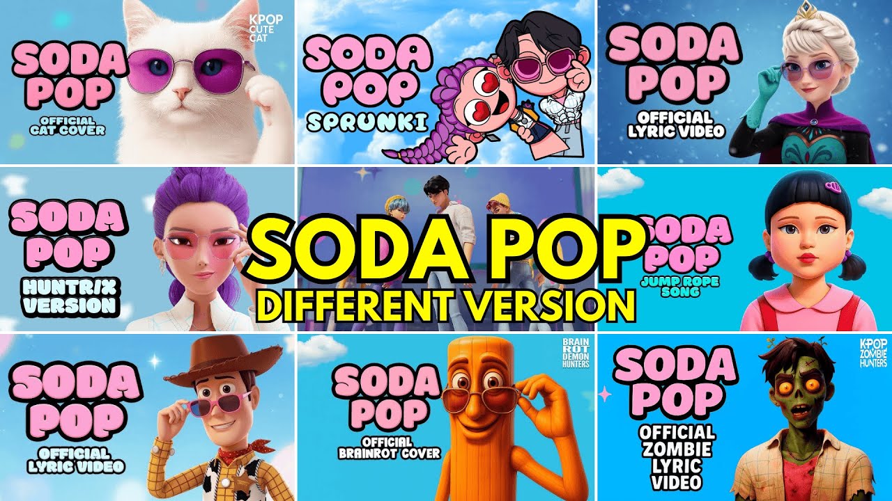 Песня 'SODA POP' от Saja Boys в разных версиях ~ Угадай песню Soda Pop KPOP DEMON HUNTERS!