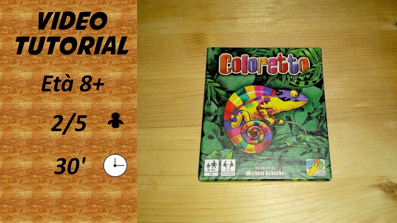 Coloretto - Video Tutorial GDT #29 Labs on Game - Raccogli carte Camaleonte di vario colore