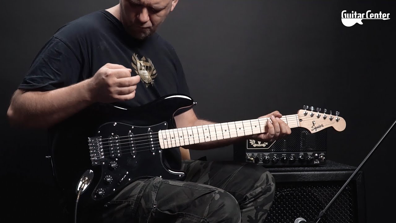Squier Sonic Stratocaster HSS MN BLK | TV Guitar Center