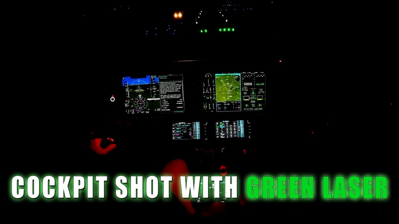 Cockpit Shot With Green Laser | KFXE to KDVK | Caribbean Vacation Leg 8