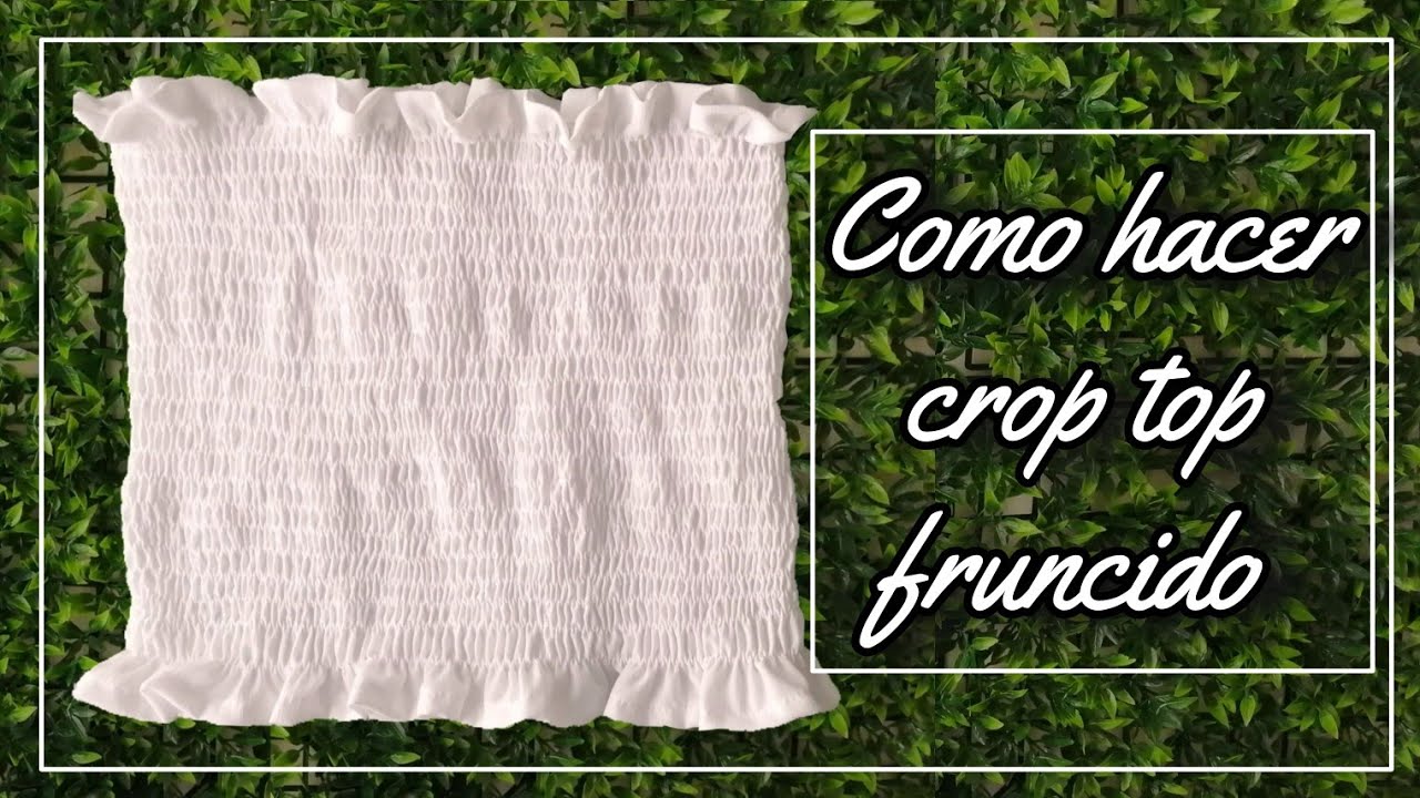 Como hacer crop top fruncido