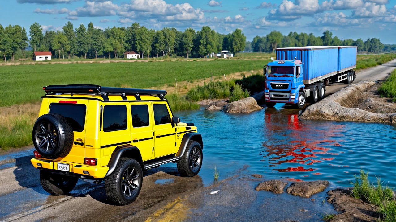Cars vs Numerous DEEP Water Challenge #1 -  BeamNG drive Fails & Crashes 2025!