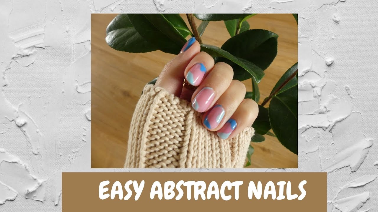 Prolećni abstract nokti (gel lak kod kuće) | Lullimakeup