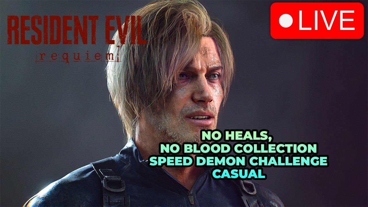 NO HEALS SPEEDRUN! 🏃‍♂️ RE9 Requiem (LIVE)