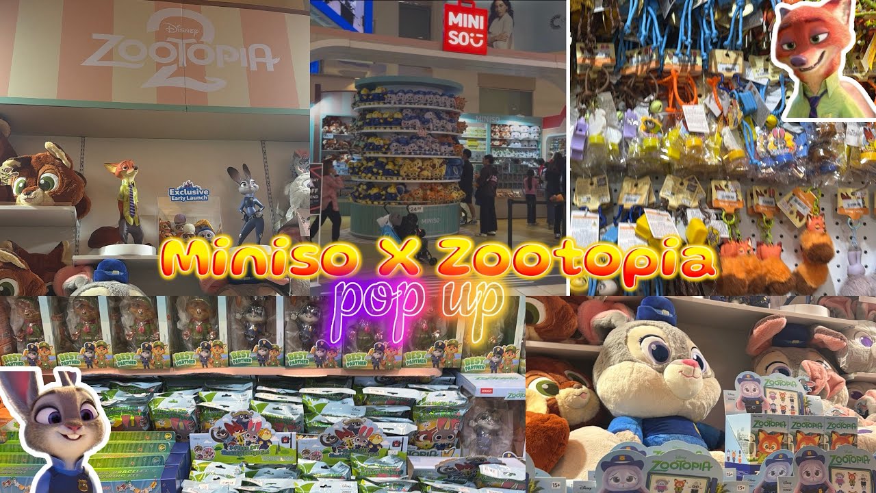 Miniso X Zootopia | Zootopia Pop Up | Zootopia 2 Miniso Pop Up Store | Видеоблог о шопинге в Mini...