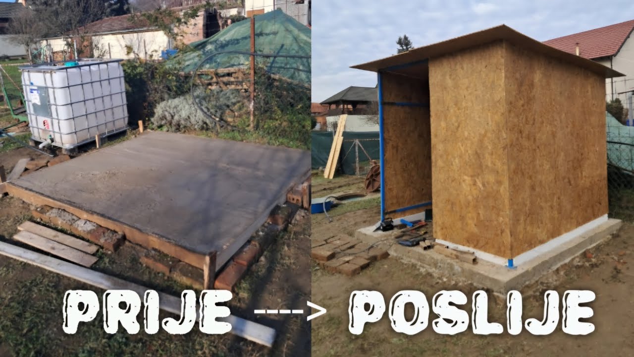 IZGRADNJA KUĆICE ZA KOKOŠI - Korak po korak, 1dio