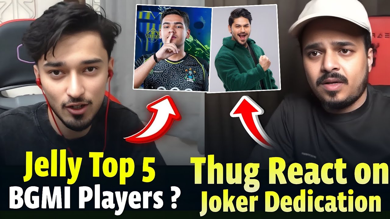 Jelly Reply on top 5 BGMI Player 😱 thug react on Joker bhai dedication 🥹❤️ legit on BGIS competition