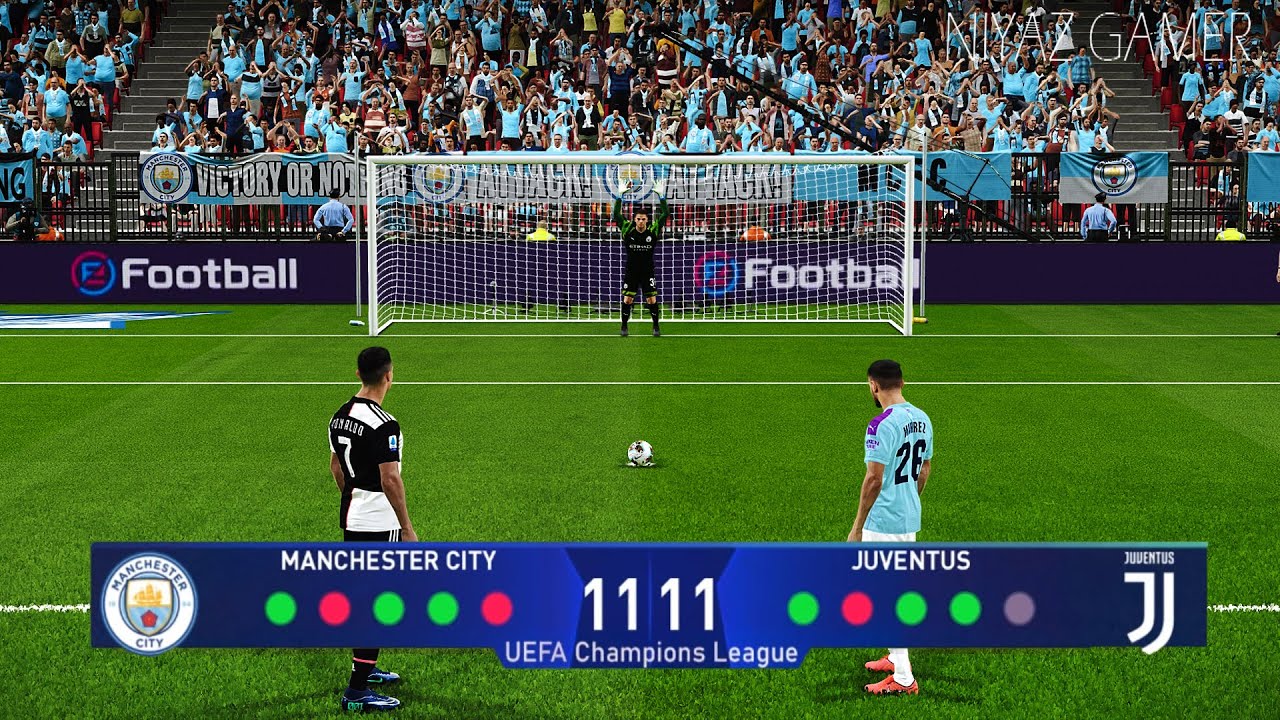 PES 2020 | Manchester City vs Juventus | UEFA Champions League UCL | Penalty Shootout | Gameplay PC