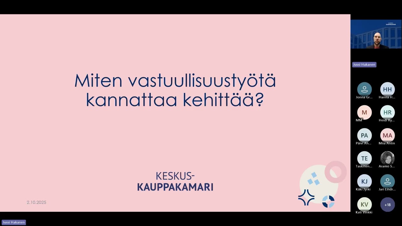 Vastuullisuus kasvun vauhdittajana: 1. Johdanto vastuullisuuteen – mitä, miksi, miten?