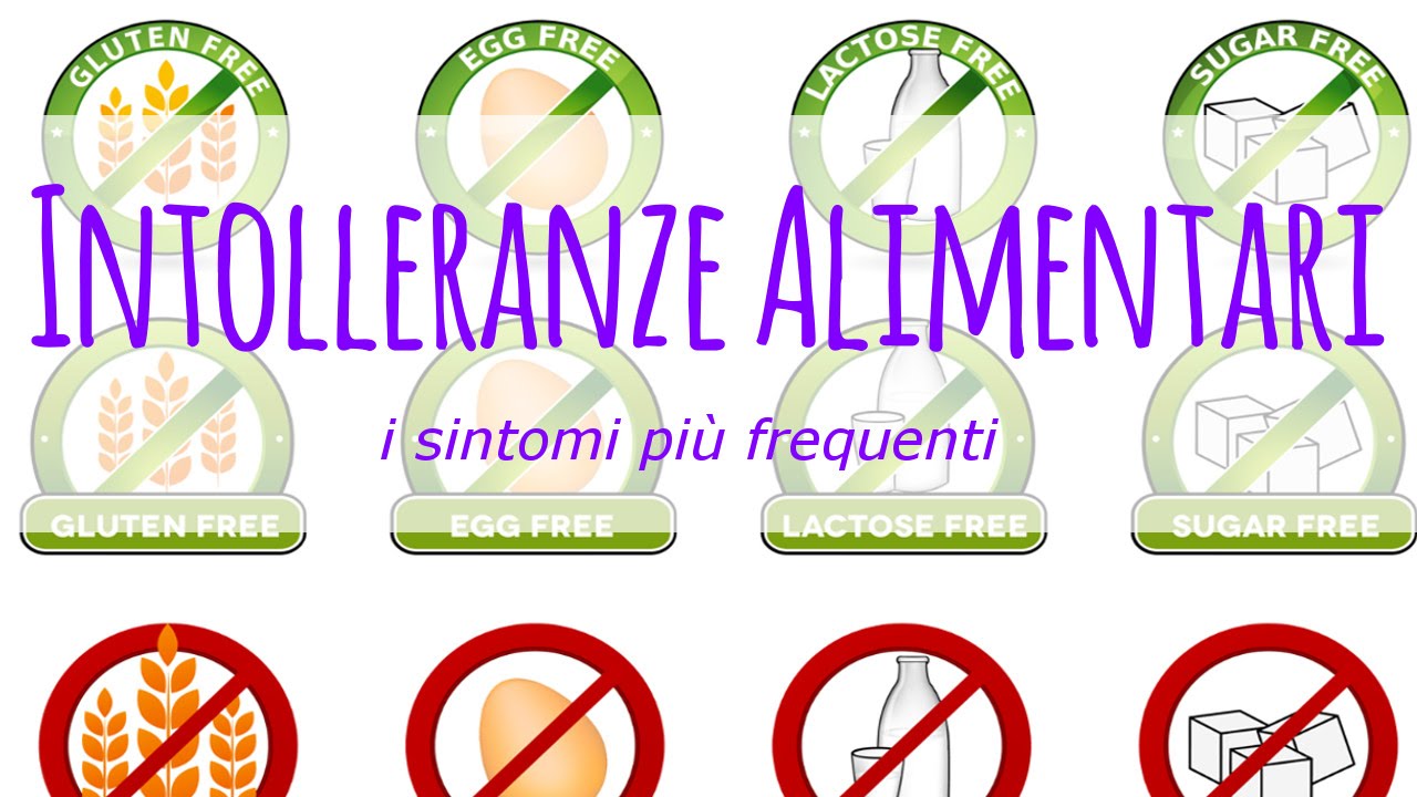 I sintomi pi&ugrave; frequenti delle intolleranze alimentari