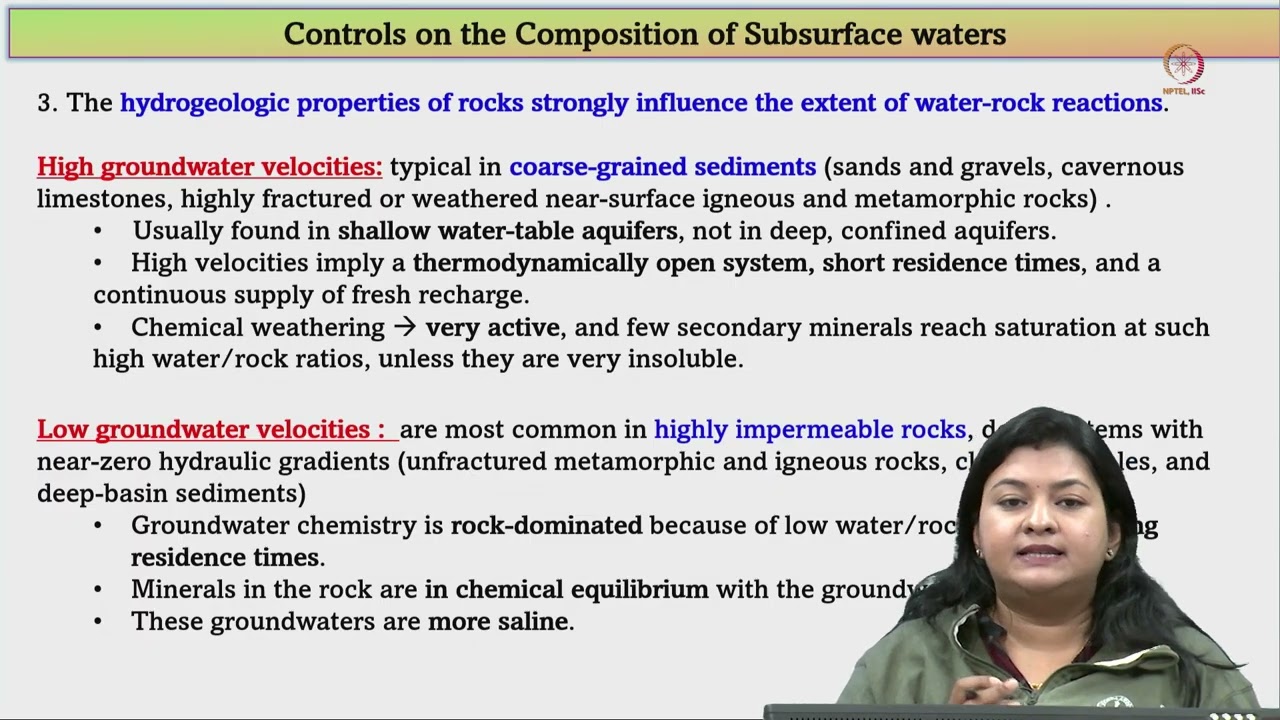 Lec 55 Groundwater Chemistry