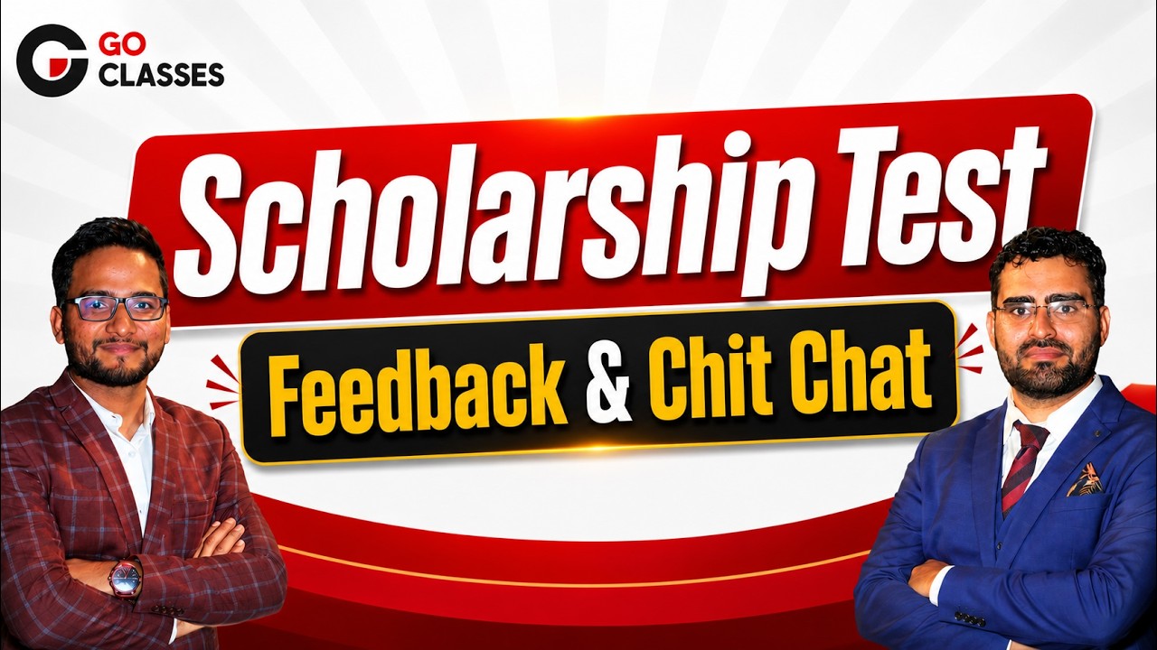 Scholarship Test Feedback & Chit Chat | GATE CS, DA 2027 | GO Classes #GateCSE #GateDA