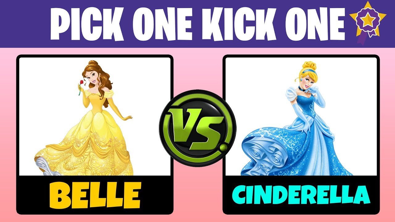 Pick One Kick One - DISNEY PRINCESSES | Who will YOU choose?? Disney Princess Battle Royale!