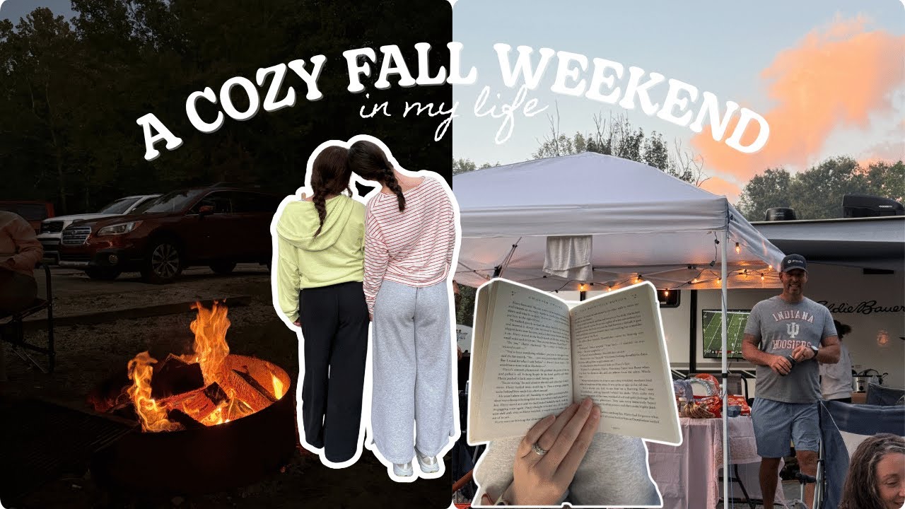 cozy camping weekend vlog 🍂 soup festival + camping, cozy fall vibes