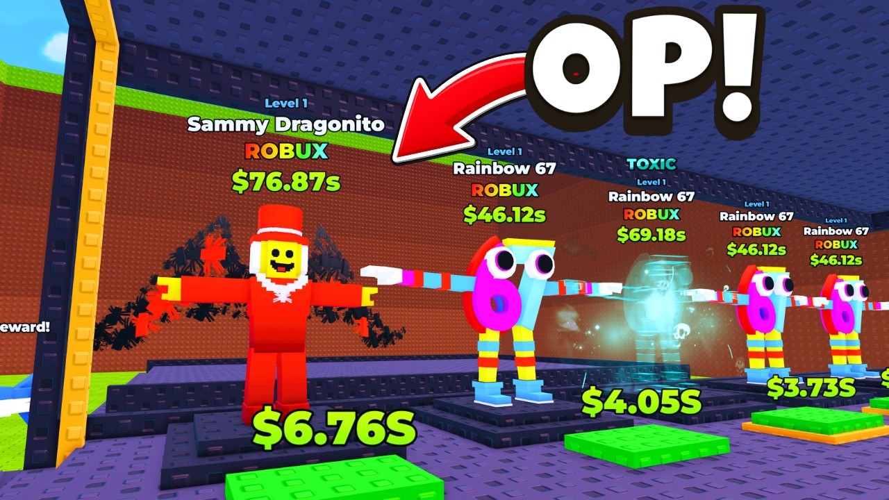 the beginning of my NOOB to #1 Leaderboard in Parkour for Brainrots!