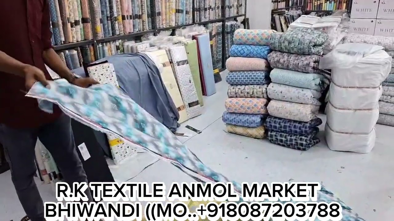 R.K TEXTILE ANMOL MARKET BHIWANDI 📲.+918087203788