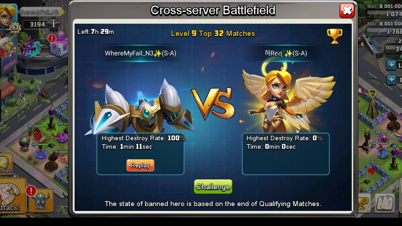 Clash of Zombies - Day 1 Cross-Server Battlefield (Spaceship Lv. 9)