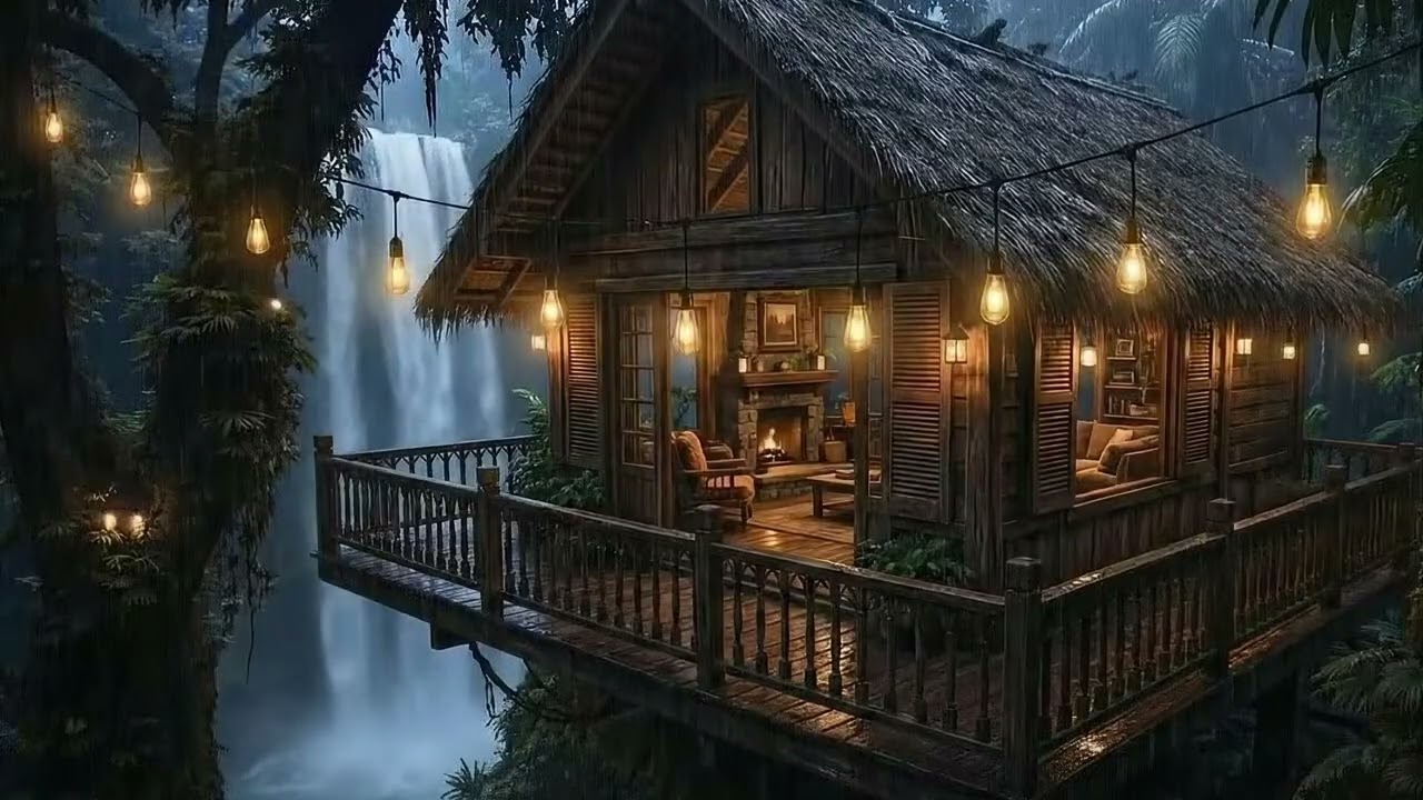 Rain Sounds For Sleeping – 99% Instantly Fall Asleep with Heavy Rain & Thunderstorm at Night