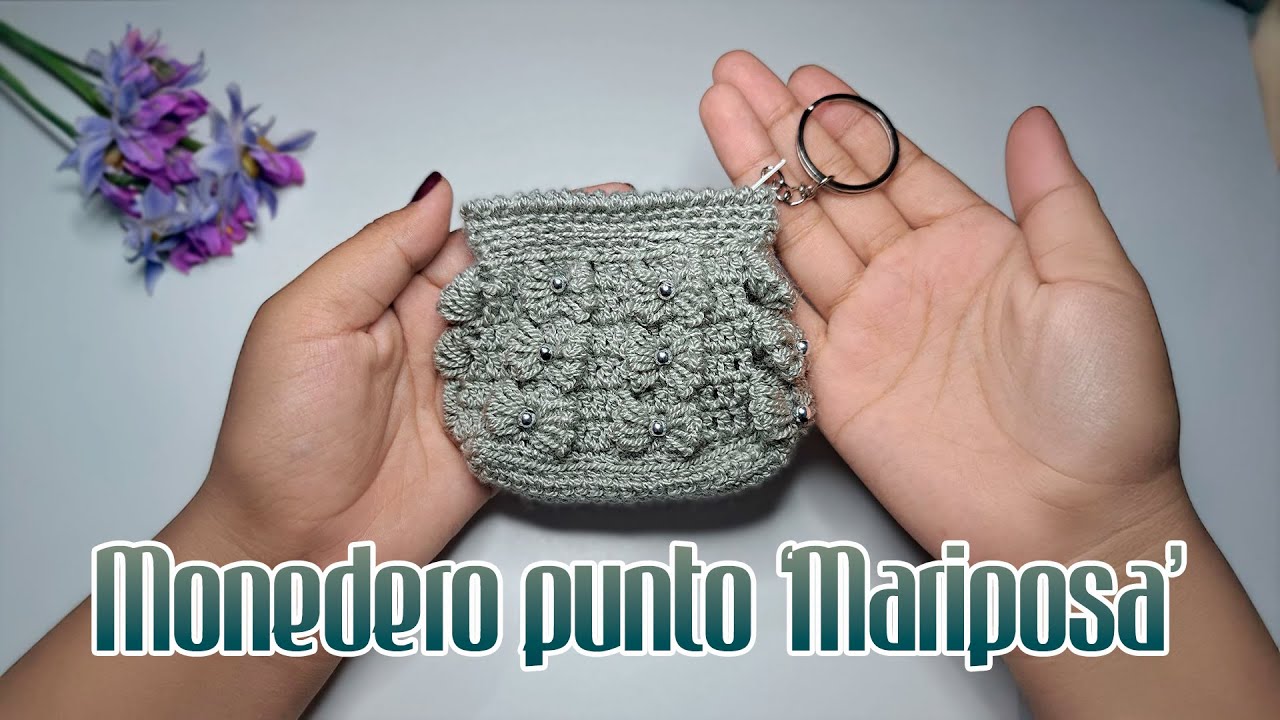 MONEDEROS TEJIDOS A CROCHET CON CIERRE 👛