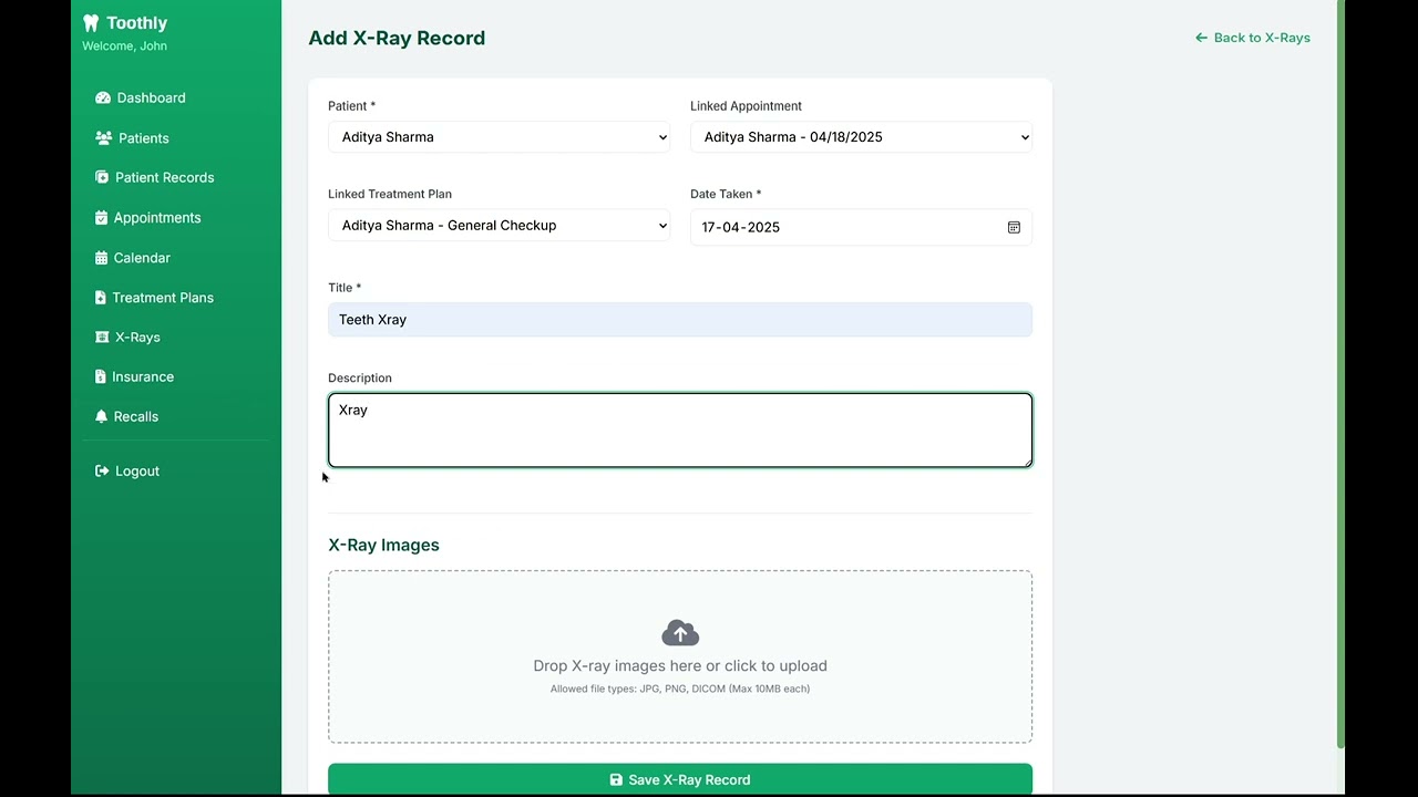 Full Stack Project | Dental Clinic Management System (PHP + MySQL + Tailwind CSS)