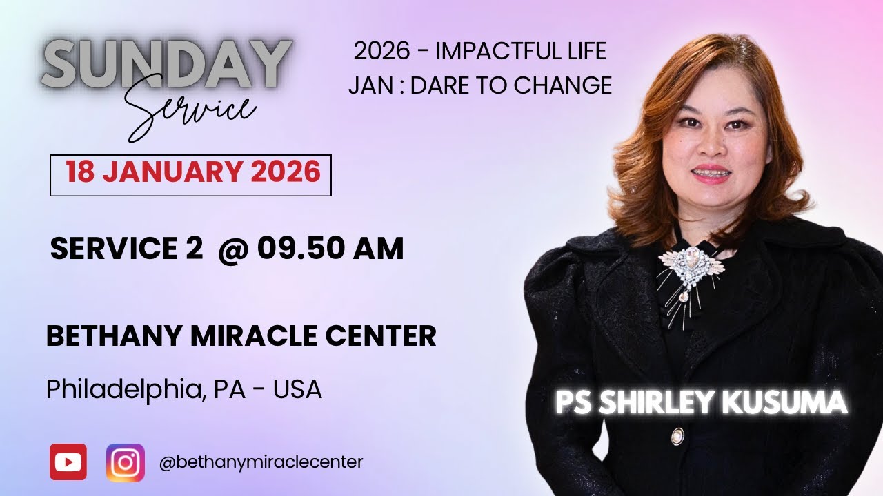 Ibadah Raya KEDUA || PS SHIRLEY KUSUMA || 18 Jan 2026 || 21.50 WIB || 09.50 AM EST || #viralvideo