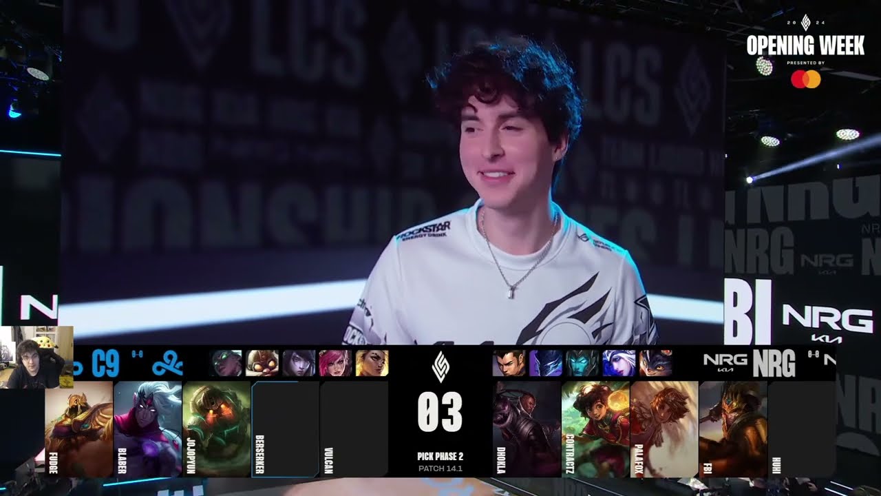 Debuta Jojopyun en Cloud 9 vs NRG LCS 2024 semana 1 Bar Spica