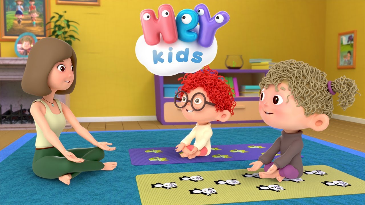 Yoga &ccedil;ocuk şarkısı 🧘 &Ccedil;ocuklar İ&ccedil;in yoga | HeyKids - Bebek Şarkıları T&uuml;rk&ccedil;e