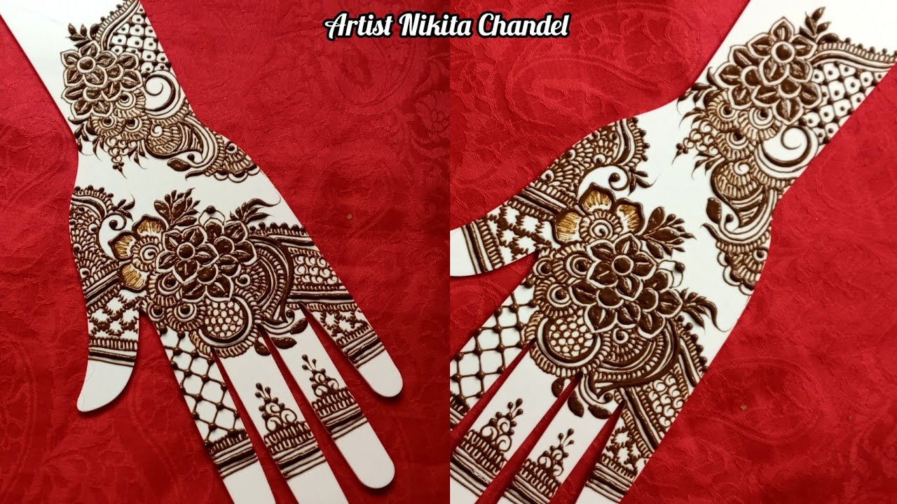 Floral arabic mehndi design step by step | फ्लोरल अरेबिक मेहन्दी डिज़ाइन बनाना सीखे।