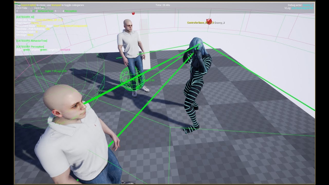 C++ AI Perception | Make AI Look At Any Bone | AI Perception to Custom Sockets - UE4 C++ Tutorial