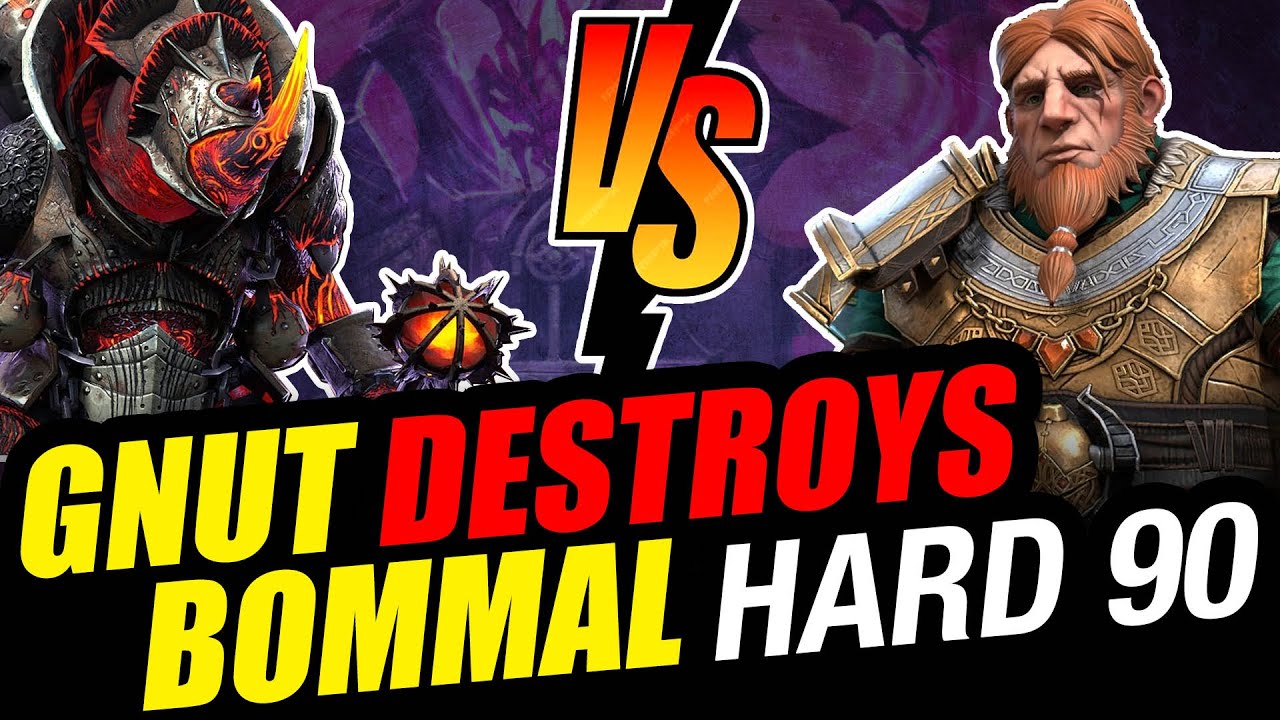 GNUT DESTROYS BOMMAL! Dreadhorn Doom Tower Hard Floor 90 - RAID: Shadow Legends
