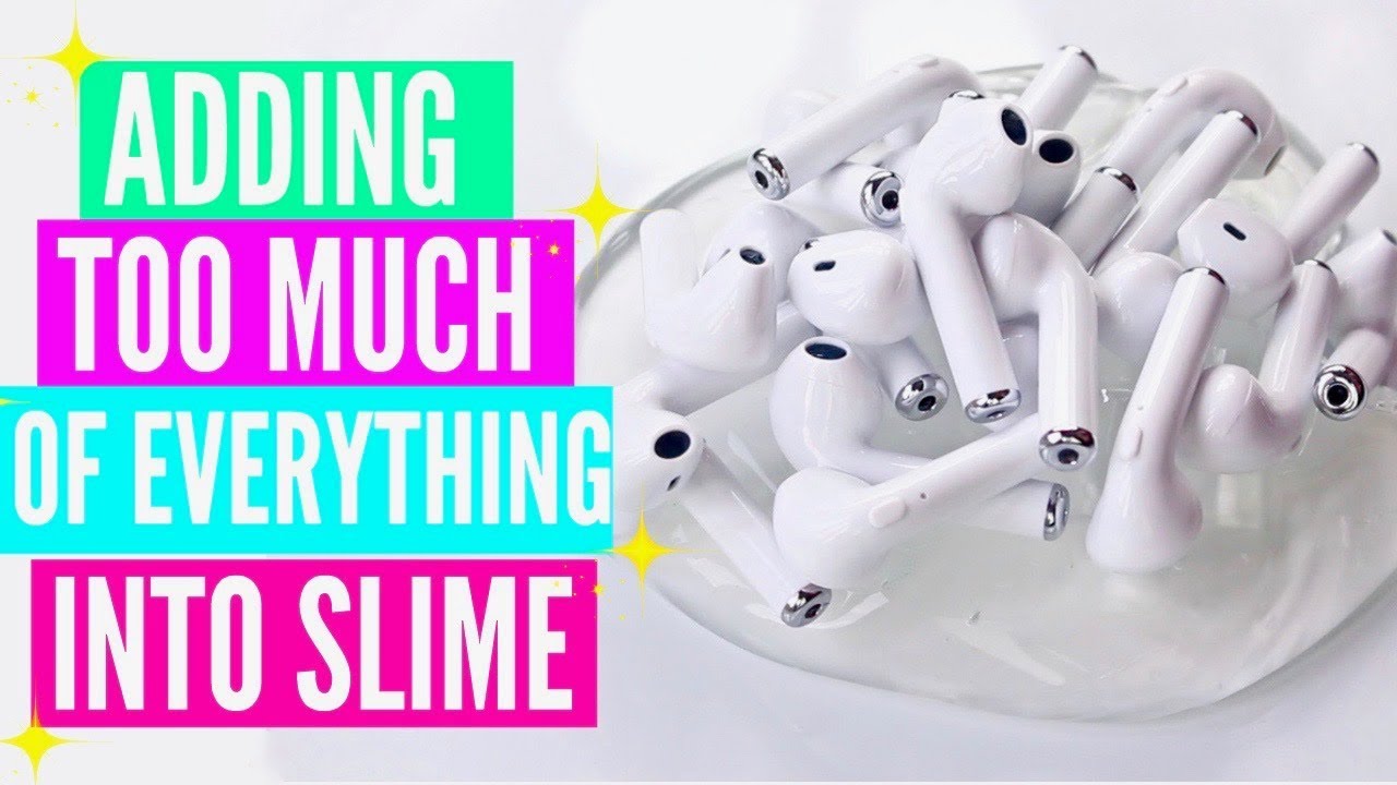 ADDING TOO MUCH INGREDIENTS INTO SLIME! Adding Too Much Of Everything Into SLIME!
