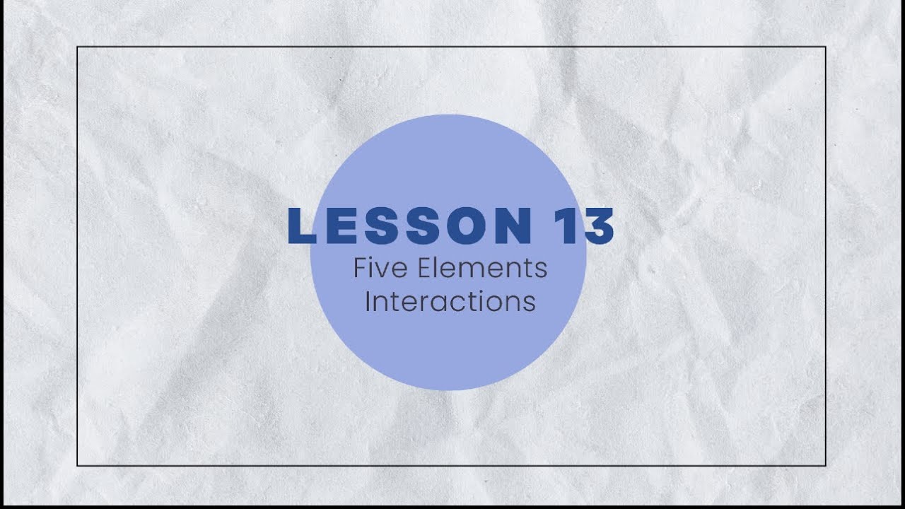 Foundations of Chinese Metaphysics - Lesson 13