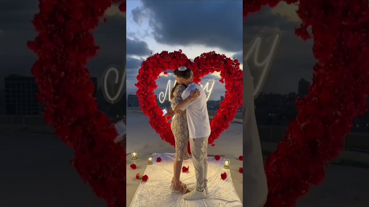 הצעת נישואין אינטימית ❤️ במנחת מסוקים על הגג של עזריאלי עם הצעד לאושר 053-525-7768