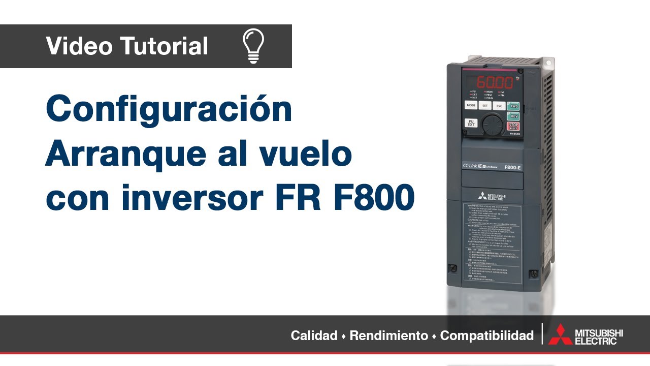 💡⚙️ Tutorial: Configuración arranque al vuelo con inversor F800
