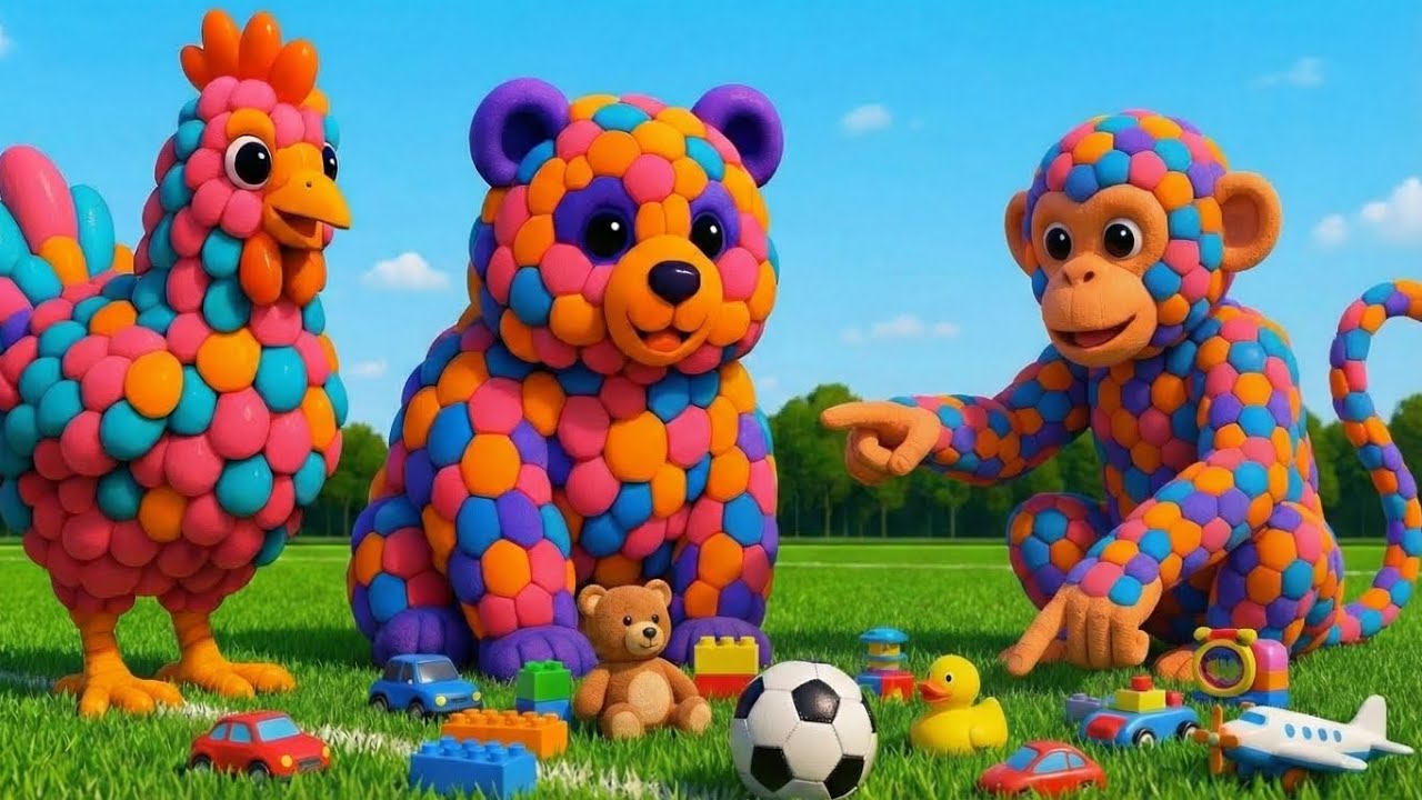 The mascot vibrato assistant dog and monkey placed on the football field is popular, co-produced