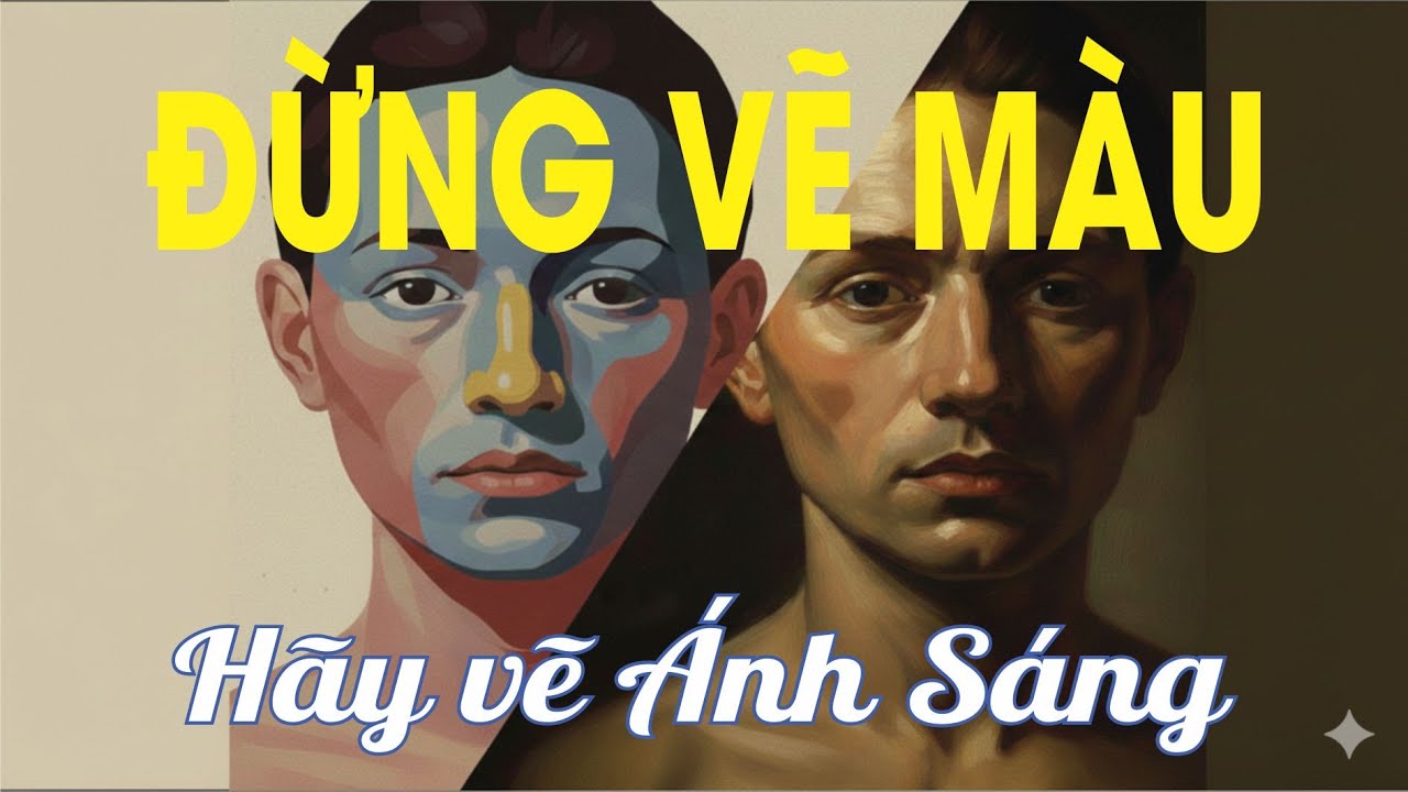 Đừng vẽ Màu | Hãy vẽ Ánh Sáng (Cách tạo chiều sâu trong tranh)
